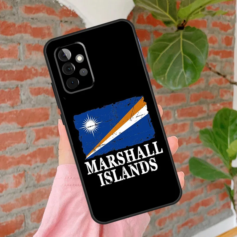 marshall island national flag Case For Samsung Galaxy A55 A35 A25 A15 A53 A33 A13 A51 A71 A12 A32 A52 A14 A34 A54 Cover