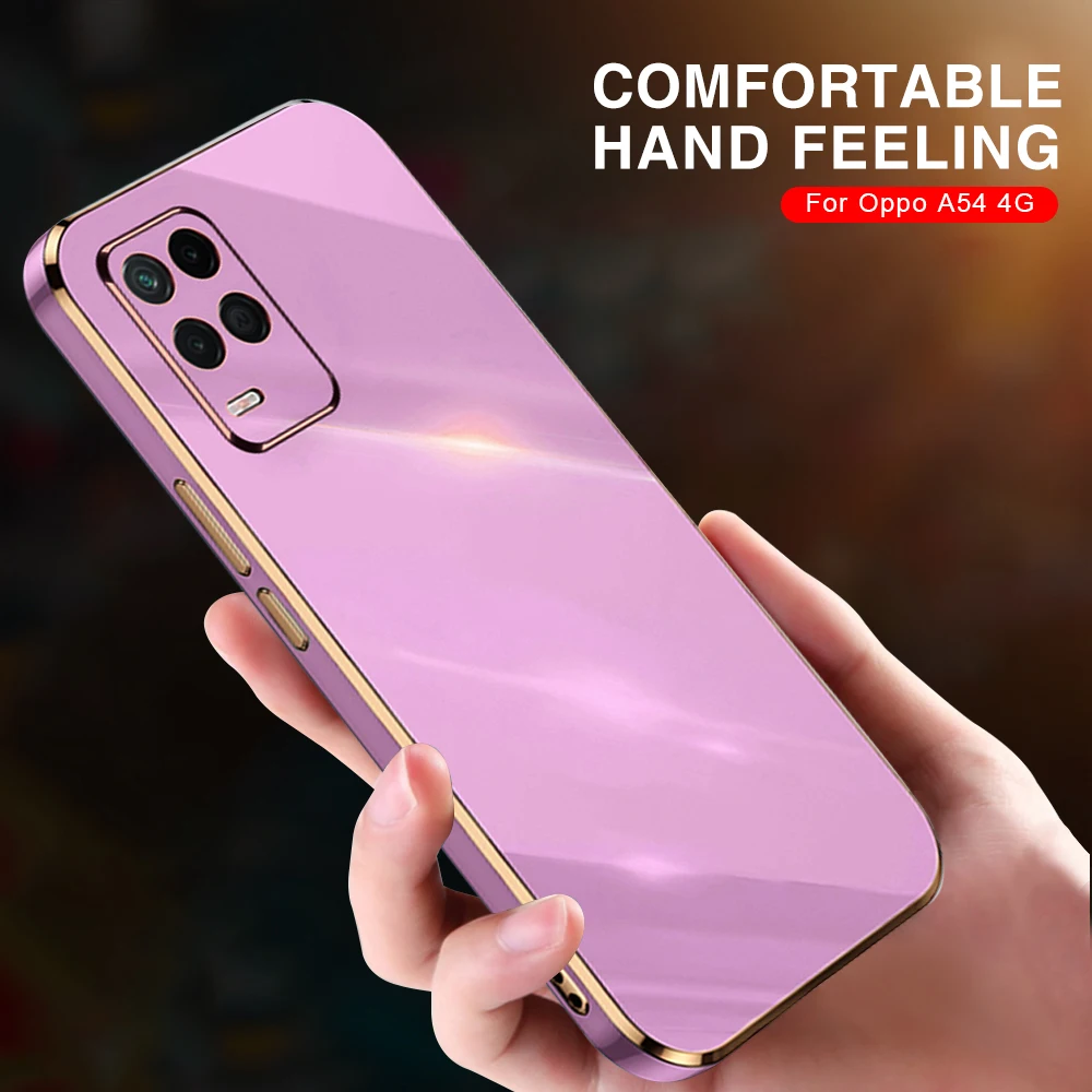 Slim Full Cover Soft Protection Case For OPPO A54 A 54 OPO Protective Shell On The For OPPOA54 Anti-fall Capa Para 6.51