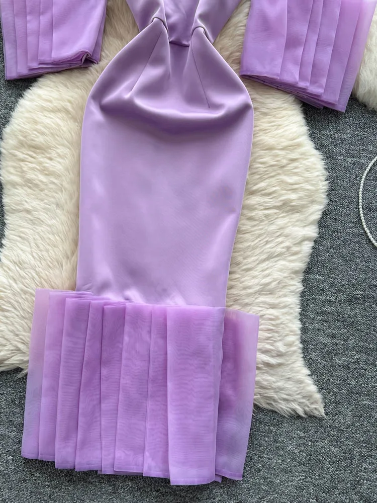 تنورة صيفية Me Splice للتخسيس طويلة Dr للسيدات لوصيفة العروس بخصر عالٍ على شكل حرف a Sle النسخة الكورية من الرياح والمطر #3