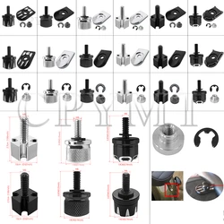 Rear Fender Seat Bolt Tab Screw Nut Knob Cover fit For Harley Sportster Bob Softail Fat Boy Touring Glide CVO ouring Glide CVO