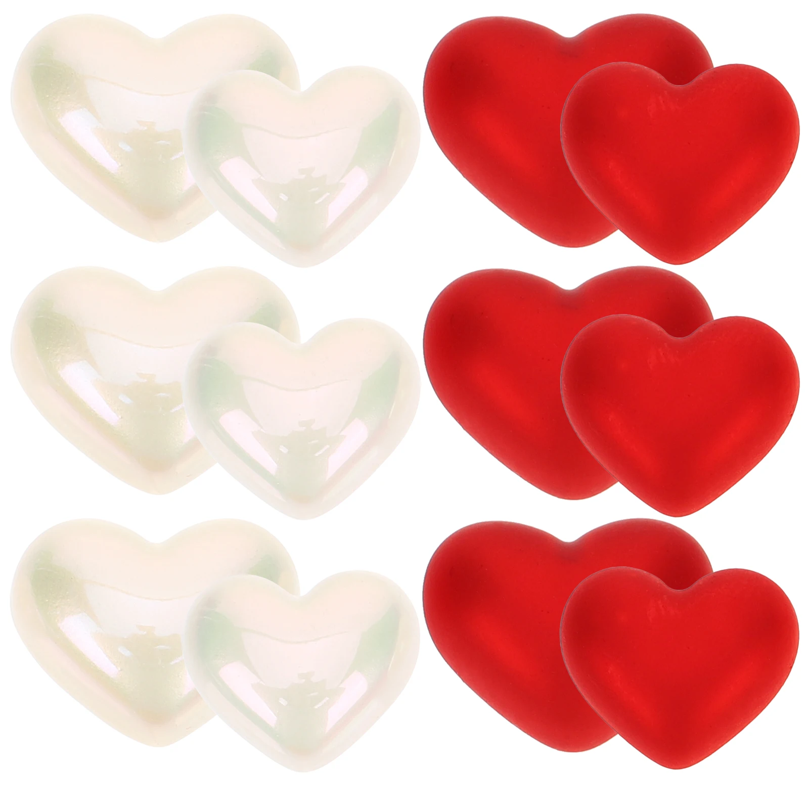 20 шт., жемчужное украшение на день Святого Валентина, наполнитель для вазы в форме сердца, сделай сам, ювелирный декор, пластиковые бусины, свадьба, день рождения, юбилей