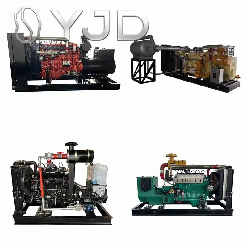 Junwei 1 Megawatt 10-1000kw 220v Water-Cooled 24V DC Start Micro Turbine Natural CHP Generator