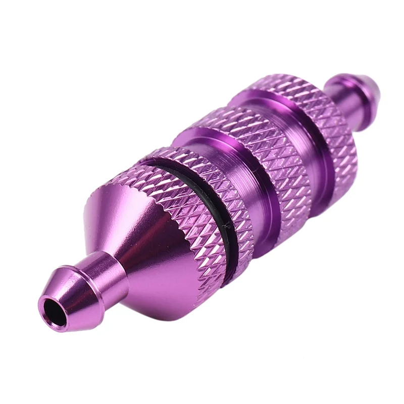 A49K-3X 1/8 1/10 RC modelo peças sobressalentes de carro filtro de combustível Nitro para HSP 02156 94122 94188, roxo