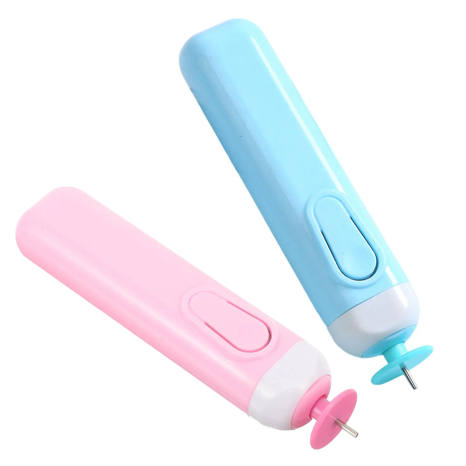 2Pcs Electric Quilling Pen Tool Set Precision Slotted Design Automatic Paper Rolling Tool for DIY Paper Craft Projects Quilling