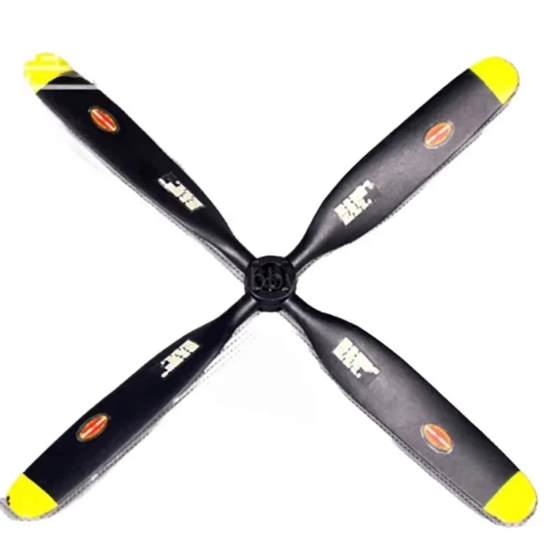 4-blade propeller FMS part FMSPROP039 7.5x4 800mm RC warbrid model plane P51 P47 F4U A1 original spare parts