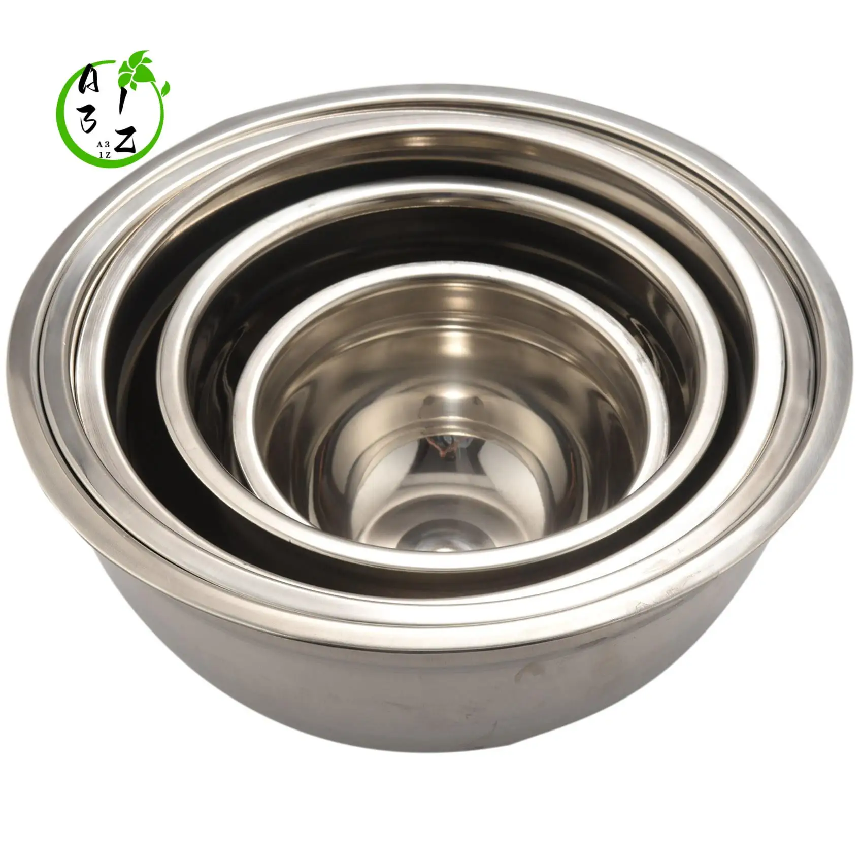 

A31Z-Stainless Steel Mixing Bowl (Set Of 5) Fruit Salad Bowl Storage Bowl Set Kitchen Salad Bowl