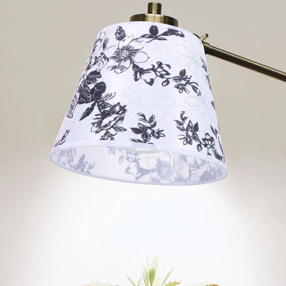 

Small Lamp Shade Conical Compact Light Simple Fabric Iron Sturdy Replaceable Table