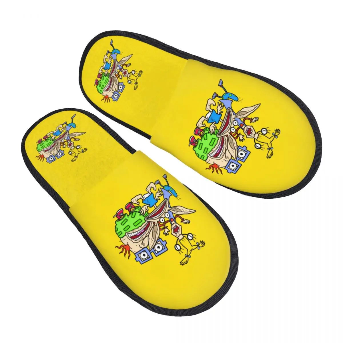 

Изготовленные на заказ тапочки из пены с эффектом памяти R-Rugrats, женские уютные теплые домашние тапочки с анимацией приключений