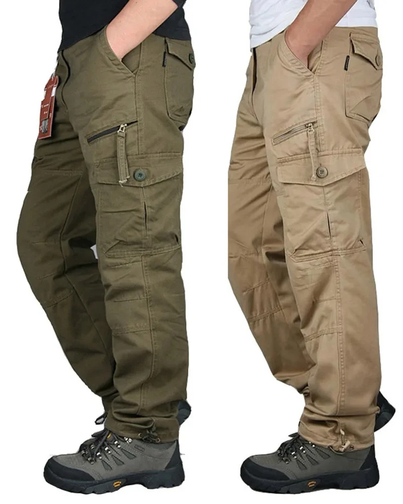

Men's Cargo Pants Camouflage Tactical Cotton Long Trousers Men Baggy Casual Pants