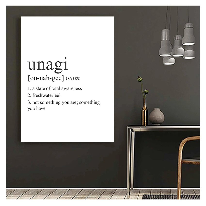 Friends TV Show Poster , Unagi Dictionary Typography Wall Art Canvas Painting Picture Decor Black White Definition Print