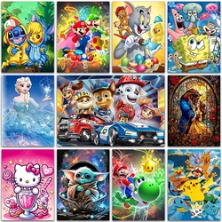 Disney Diamond Painting Pokemon Super Mario Pikachu Hello Kitty Home Decoration Full Square&Round mosaic embroidery Cross stitch