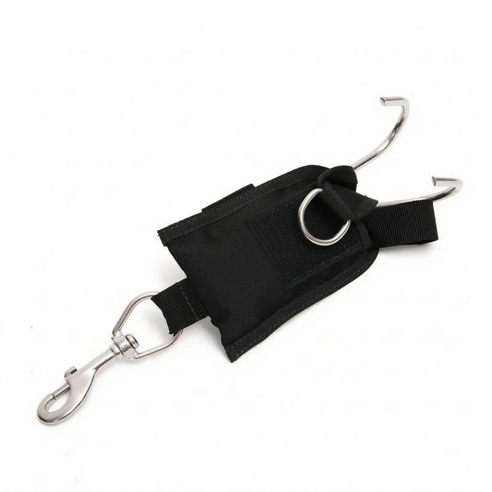 diving-bcd-strap-with-sewn-loop-adjustable-black-nylon-escape-prevention-strap-for-underwater-adventure
