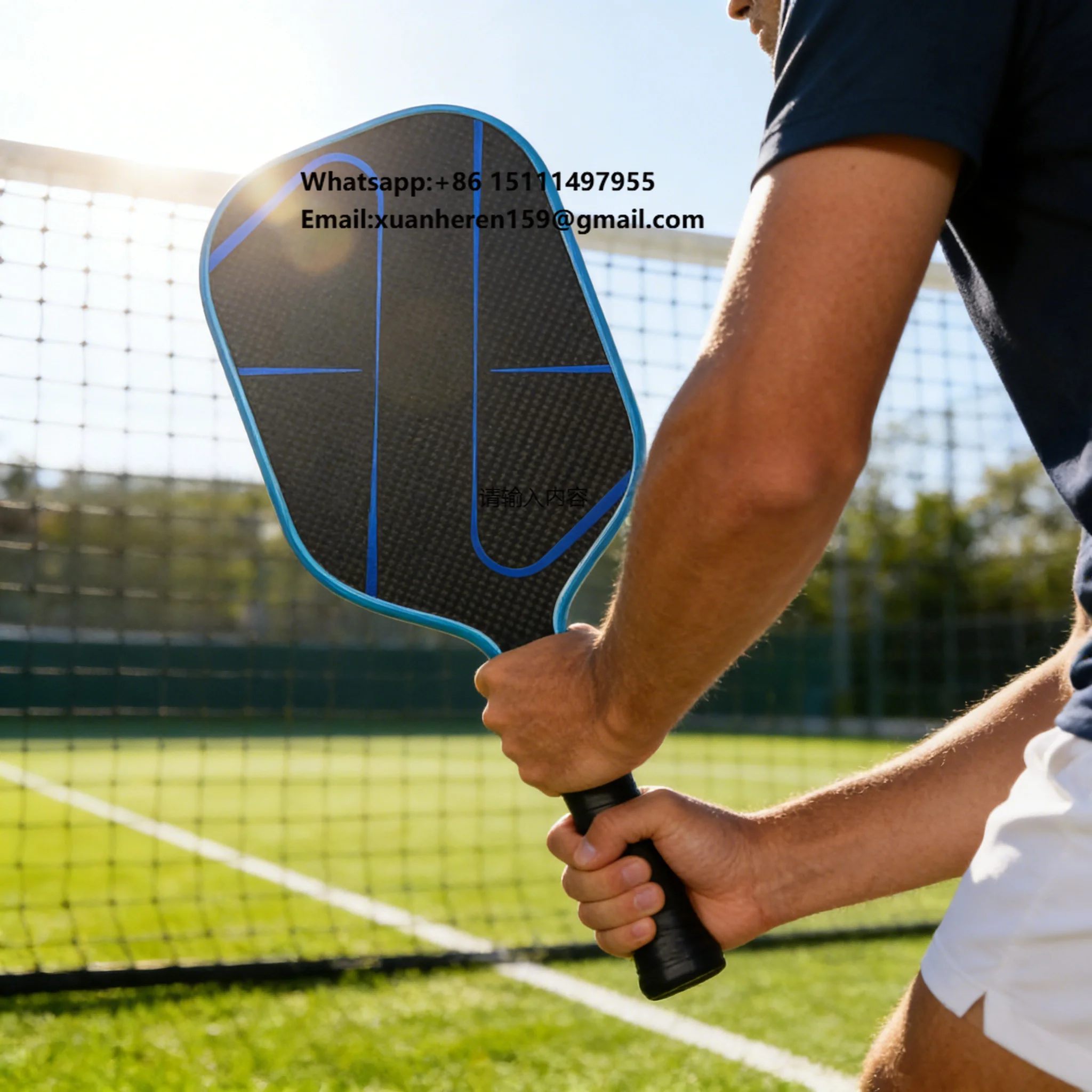 Hot Sale Premium Pickleball Racket Rimless Pickleball Racket Portable for Outdoor & Indoor Play Use