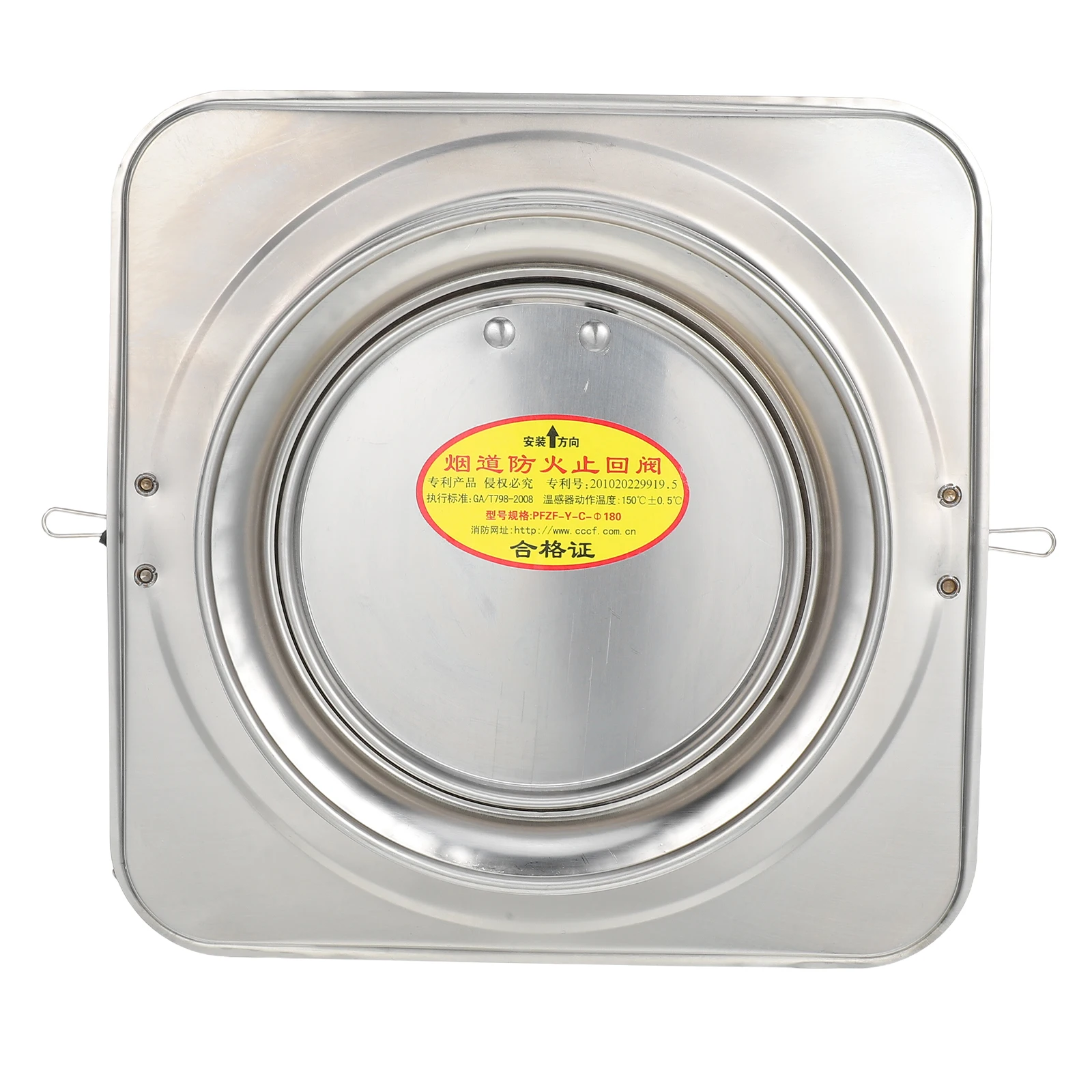 

Stainless Steel Check Valve Flue Silver Fan Cover for Kitchen Bathroom Exhaust Vent Hood Range Cap Outside