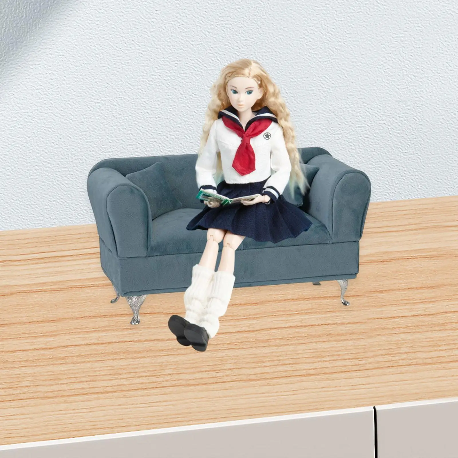 

Jewelry Box 1/6 Dollhouse Doll Sofa Toy for Brooch Pendant Necklace Earrings