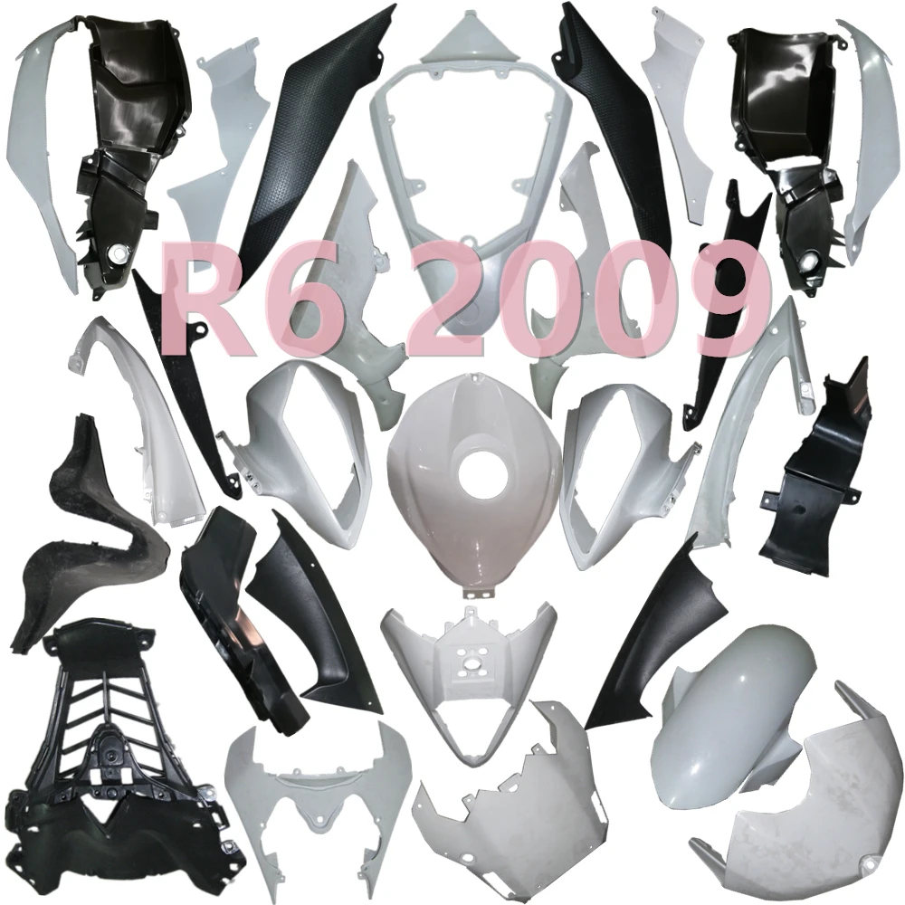 Bodywork Fairing Unpainted Components Injection Molding ABS Cowl Body Plastic parts For Yamaha YZF600 YZFR6 YZF R6 2009