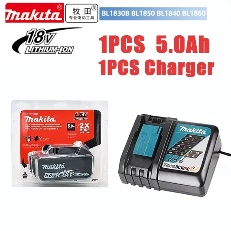 100% Originele Makita 18V 6.0Ah Oplaadbare Batterij, Voor Makita BL1830 BL1830B BL1840 BL1840B BL1850 BL1850B Elektrisch Gereedschap Batterij
