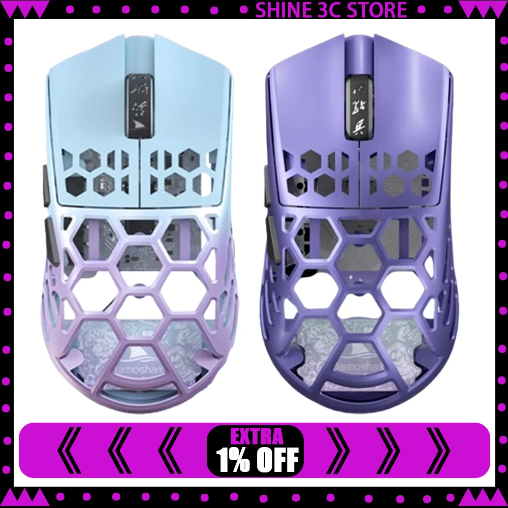 

Darmoshark M2 PRO Gaming Mouse Wireless 8k Tri Mode Game Mouse PAW 3950 N52840 30k DPI Macro Mice Magnesium Alloy 40g lightweigh