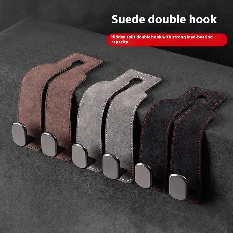 

Hidden Multi-Functional Simple And Universal Small Hooks For Car Storage On The Back Of The Car's Elk Skin Hook Seat