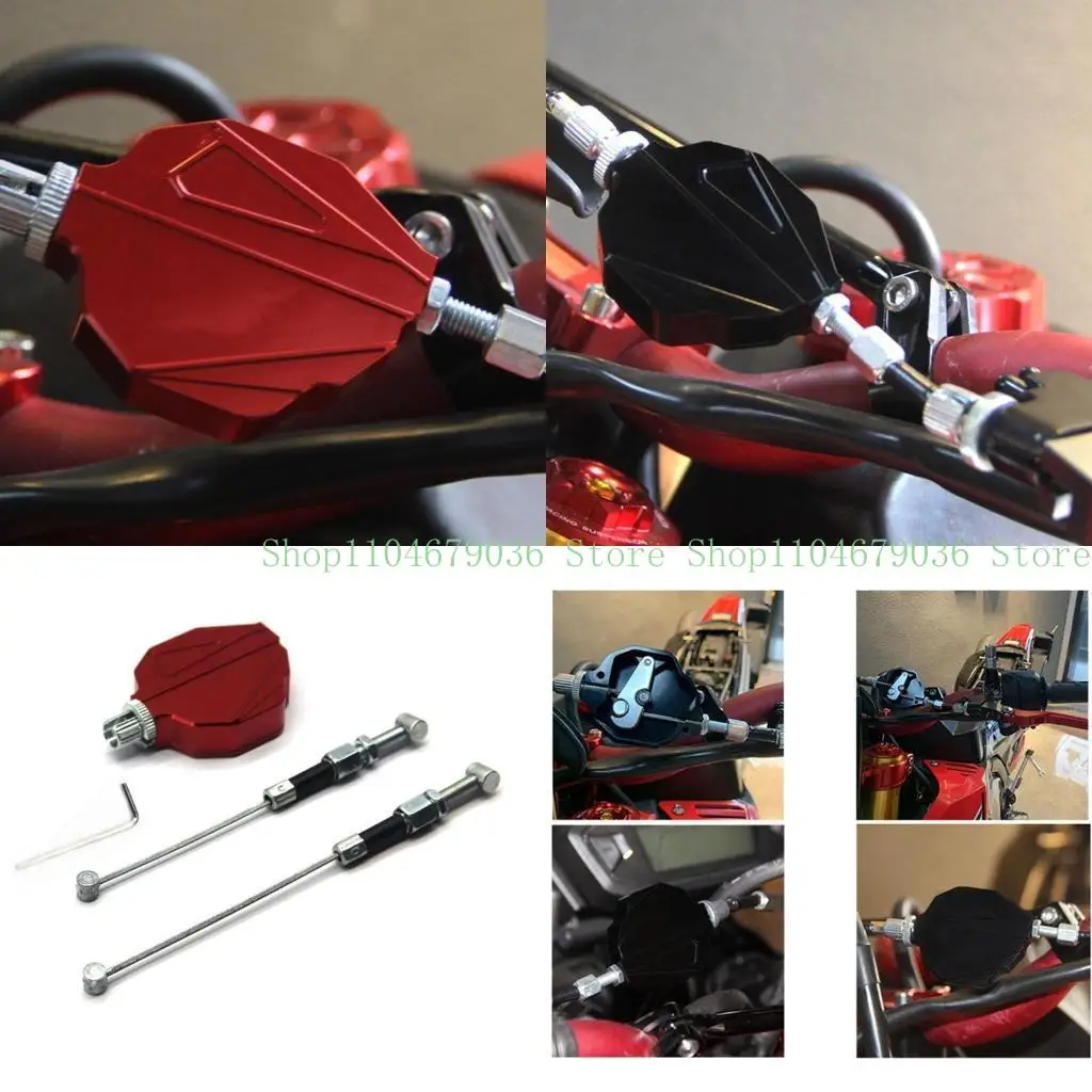 

652F Universal Motorcycle ATV Stunt Clutch Easy Pull Cable Line Aluminum Alloy Clutch Economizer System Labor-Saving 2-Wire