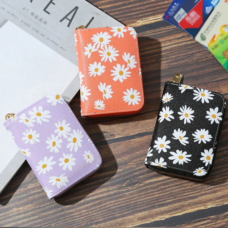 

1pcs new women's card bag anti-degaussing card card holder multi-card large capacity small fresh fashion change card bag