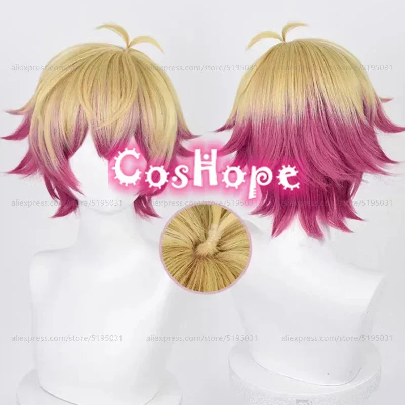 

Alexis Ness Cosplay Wig Short Linen Rose Red Wig Cosplay Anime Cosplay Wigs Heat Resistant Synthetic Wigs