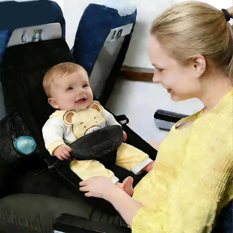 Lightweight Baby Flight Bed Foldable Extender for Long Distances Travel Easy To Install On Airplanes Seats & High Chairs A2UB
