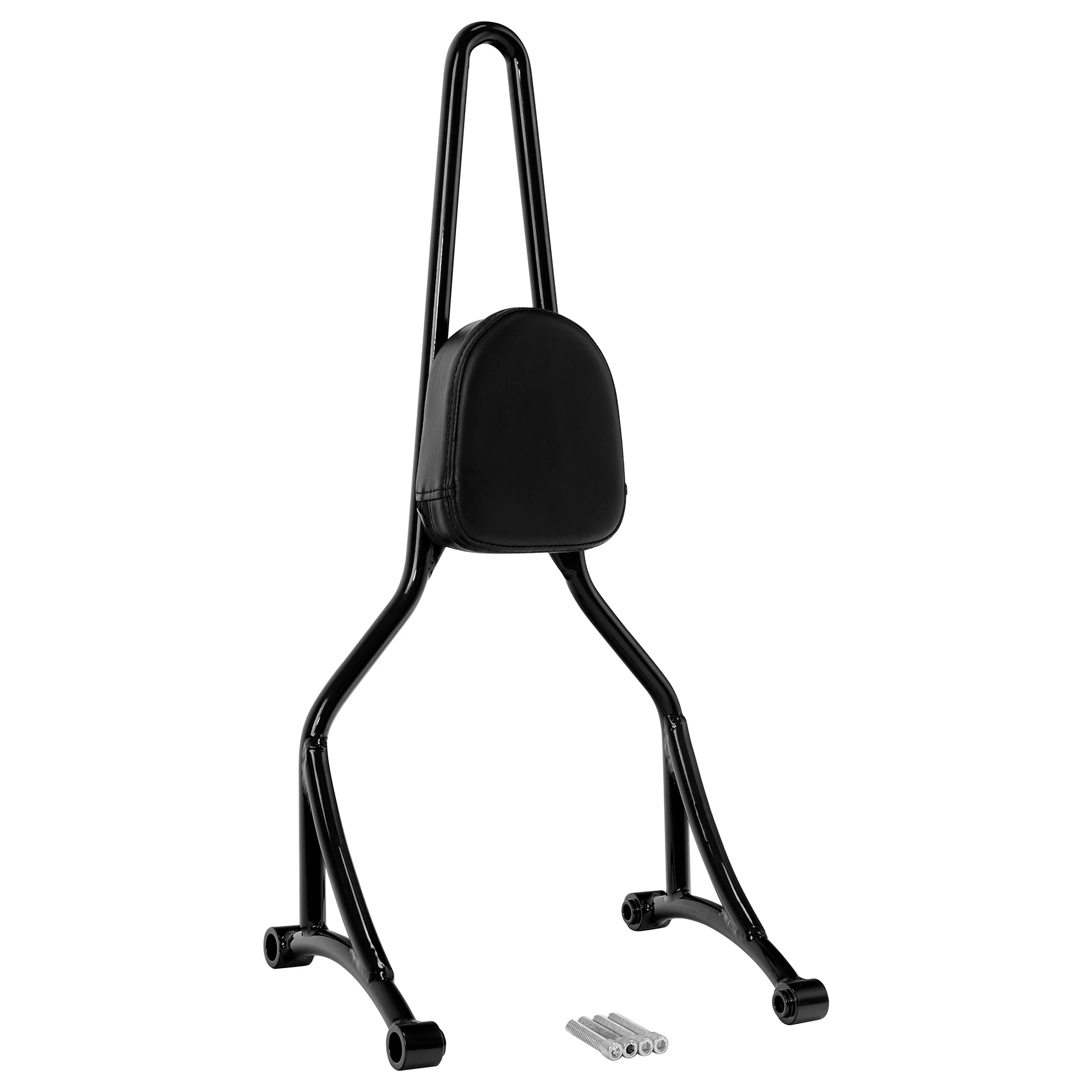 Tall Sissy Bar Passenger Backrest For Harley Street Bob 2018-2022 2020 Gloss Black Motorcycle