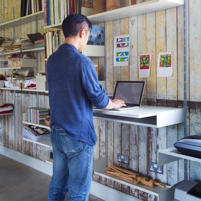Vitsoe Voice 606 Wall-Mounted Desk Shelf Universal Table Rack for Computer Desk Organization