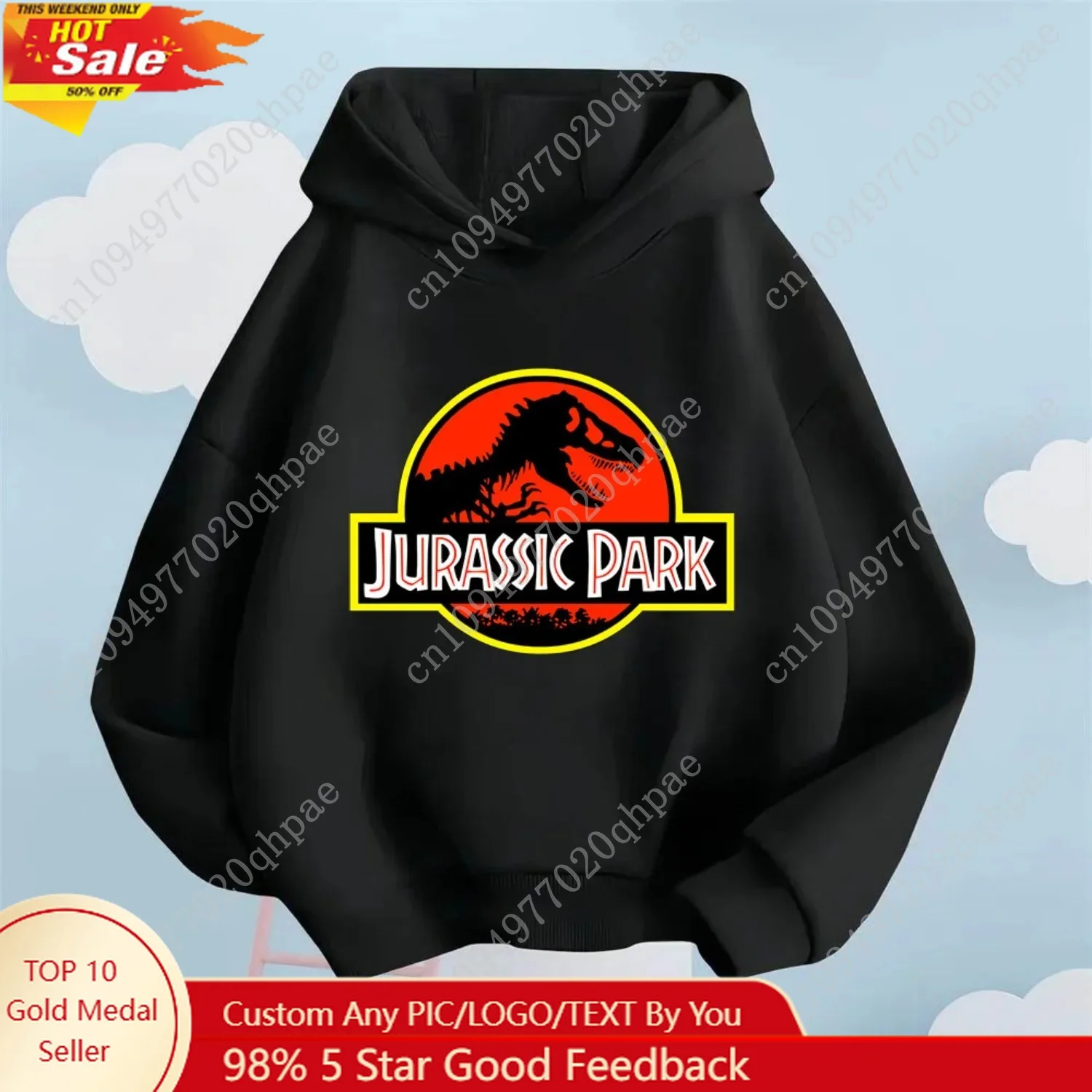 

Prehistoric Cool Style! Jurassic Park Dinosaur Kids' Hoodie, Taking Children to the Thrilling Dinosaur World