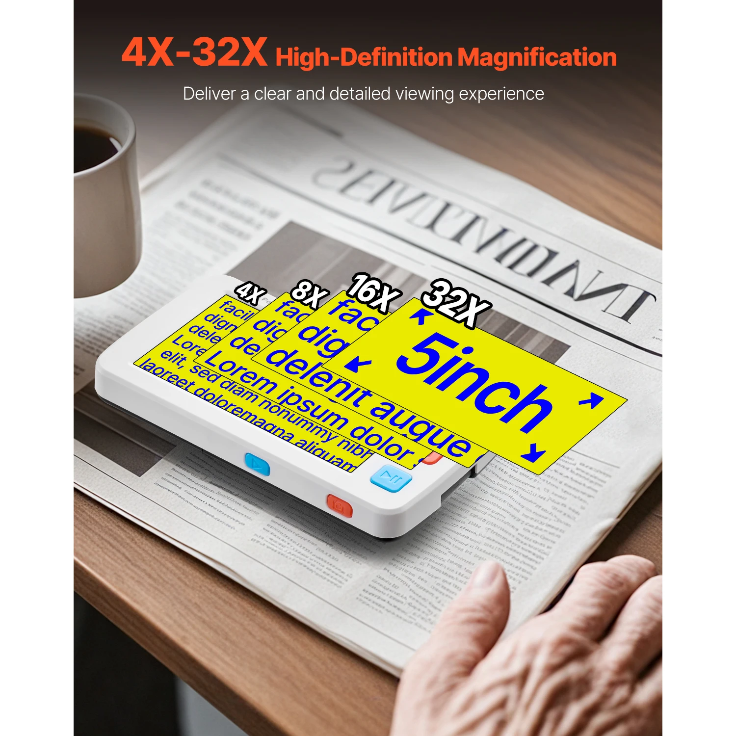 SucceBuy Draagbare digitale ve - Digital Magnifier Reading recensie en prijs