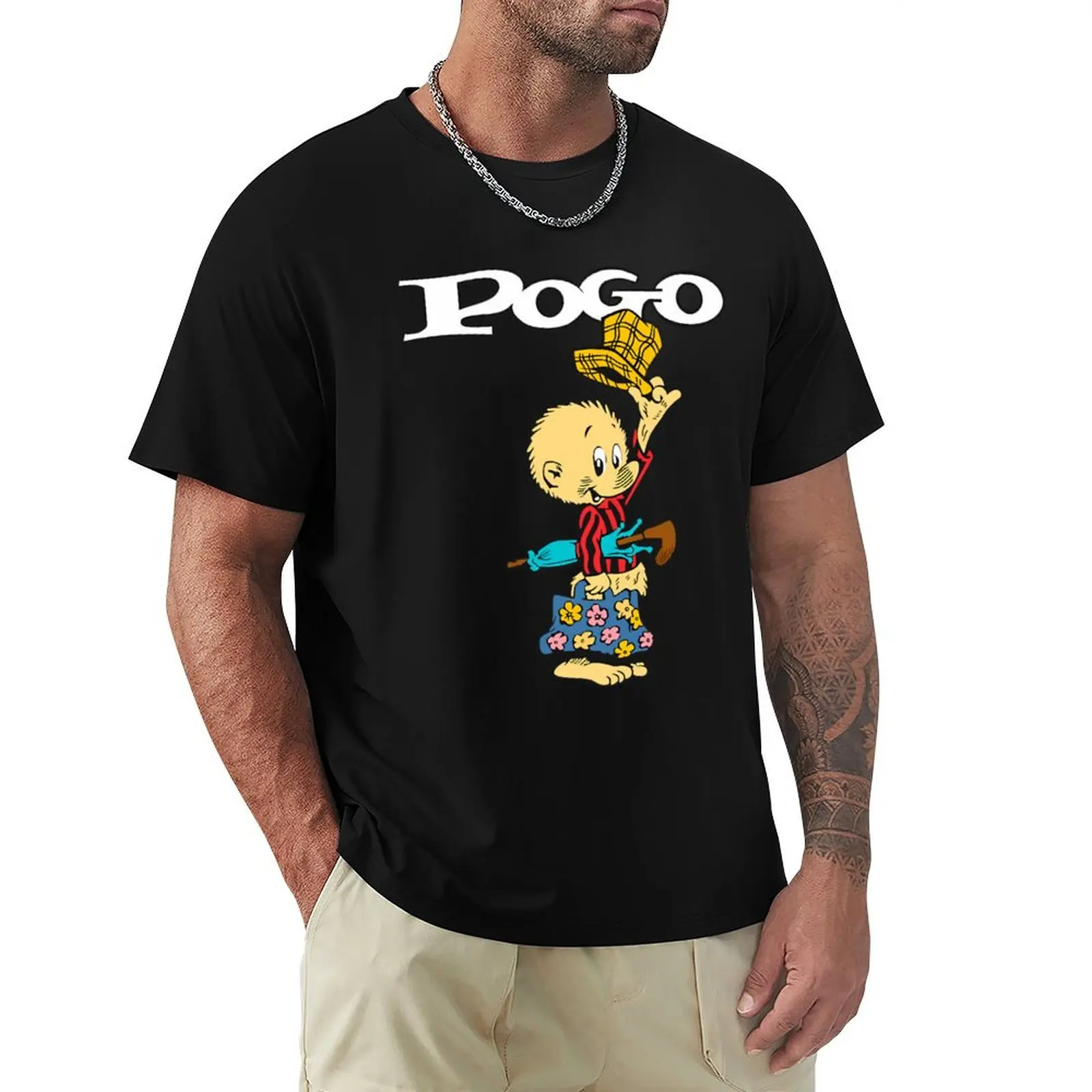 

POGO POSSUM T-Shirt Anime t-shirt korean fashion Blouse vintage anime shirt oversized t shirts for men