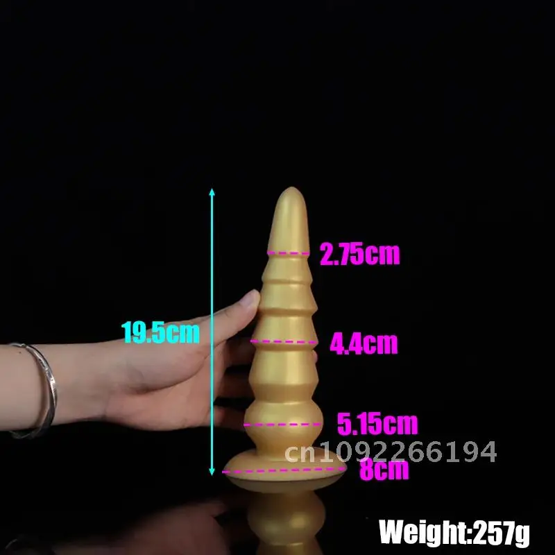 2 Size Tower shaped Huge Anal Plug Dildos Sex Product Big Penis Dilator Butt Sex Stimulate Anus Vagina Soft Toys and Anal Plug