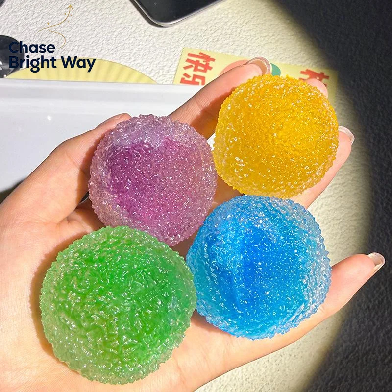 Sensory Stress Reliever Reusable Slushie Squeeze Ball With Crunchy Crackling