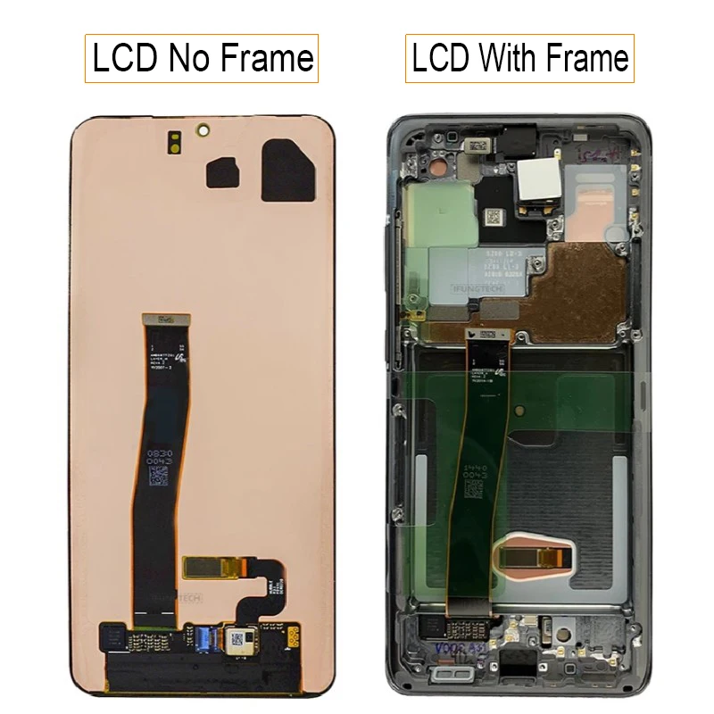 100% Tested LCD For SAMSUNG S20 Ultra Screen Replacement S20Ultra G988 G988F LCD Display Touch Screen Digitizer Assembly