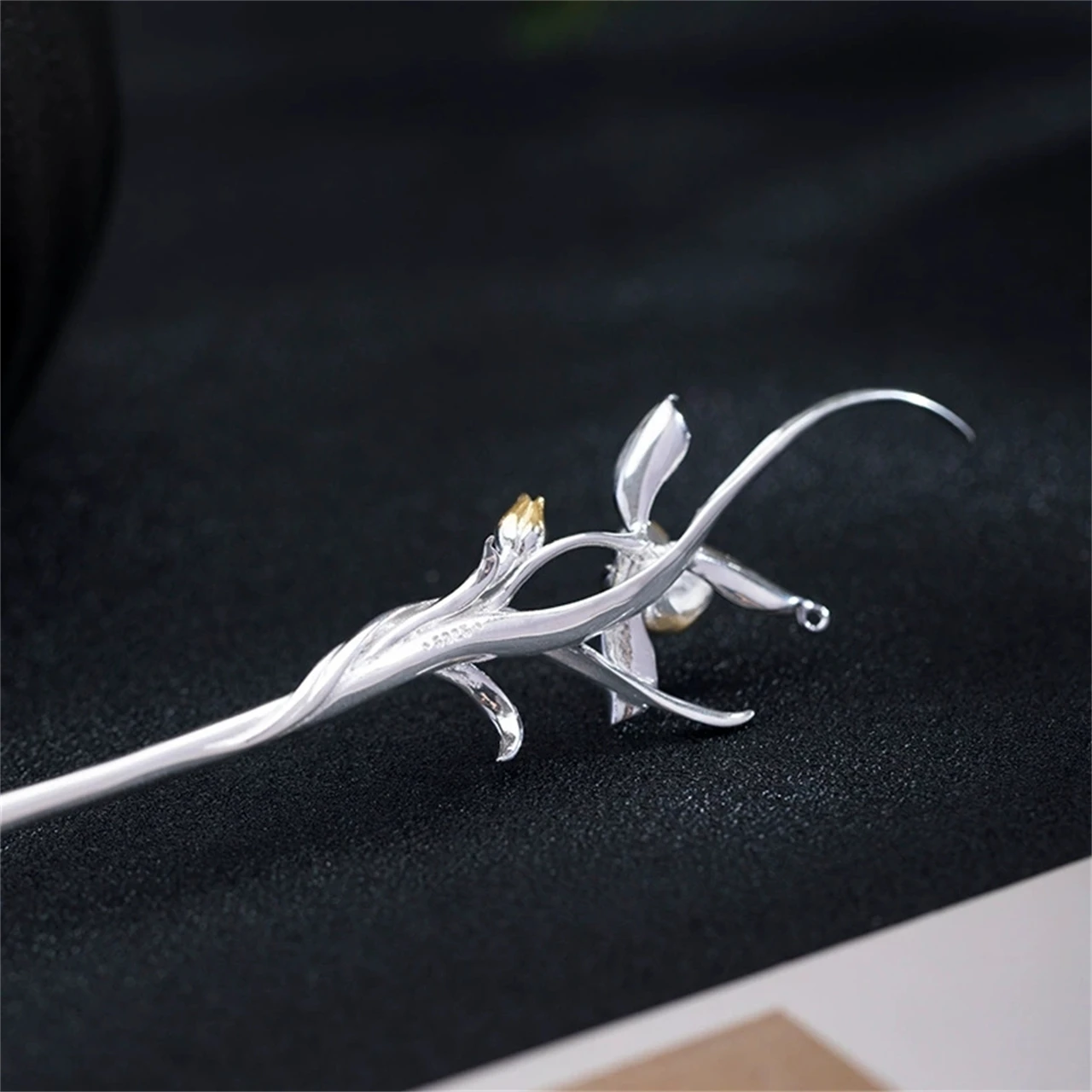 S925 Pure Silver Retro Ethnic Style 4Types Natural Pearl Tassels(Optional)Hanfu Headpiece Chinese Style Hair Accessories Jewelry