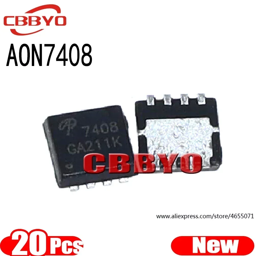 (20piece)100% New AON7408 AO7408 7408 QFN-8 Chipset