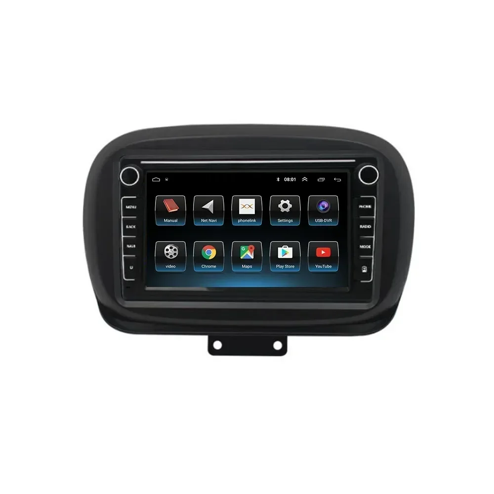 for Fiat 500X 2014 - 2050 Car Radio Multimedia Video Player Navigation GPS Car Android No 2din Auto radio 2 din dvd Camera