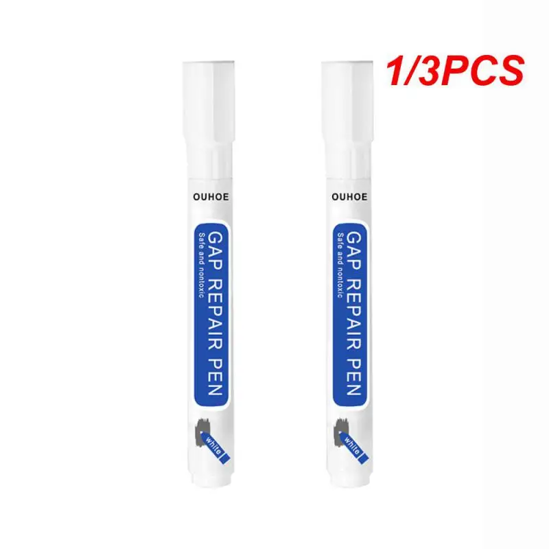 1/3PCS 30g Bathroom Waterproof Mildew-proof Floor Gap Tile Repair Pen Wall Repair Pen Tile Beauty Seam Pen White Grout Marker