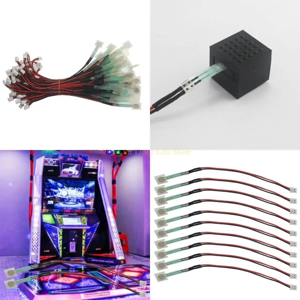 

77 мкФ, 10 шт., сенсорная полоса для ног, сенсорная планка для танцевального автомата, аксессуары для игровых автоматов