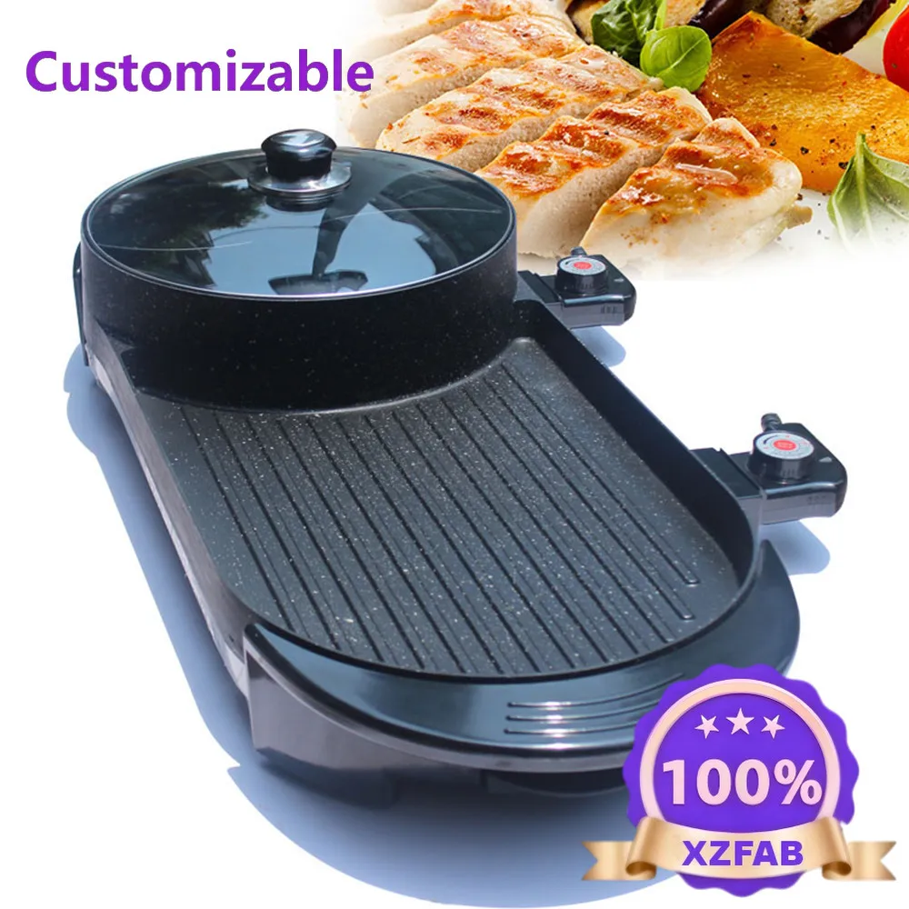 Factory Direct 2026 Top 110 V Maifanshi shabu-roast integrato anatra mandarina pentola elettrica pentola calda barbecue forno sh