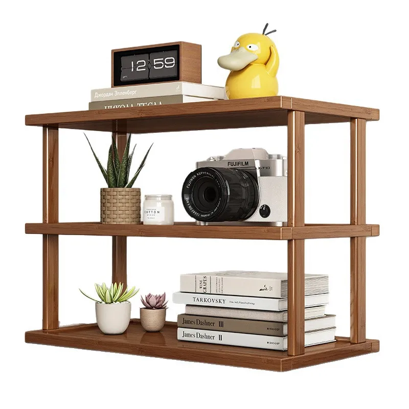 Desktop Office Multi-layer Water Cup  Learning Desk Shelf Storage Kitchen Countertop Shelf Small Bookshelf