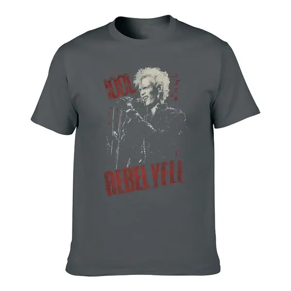 Billy Idol Brick Wall Rebel Yell T Shirt Licensed Rock Band Merchdandise Black2024 High quality Brand T shirt Casual