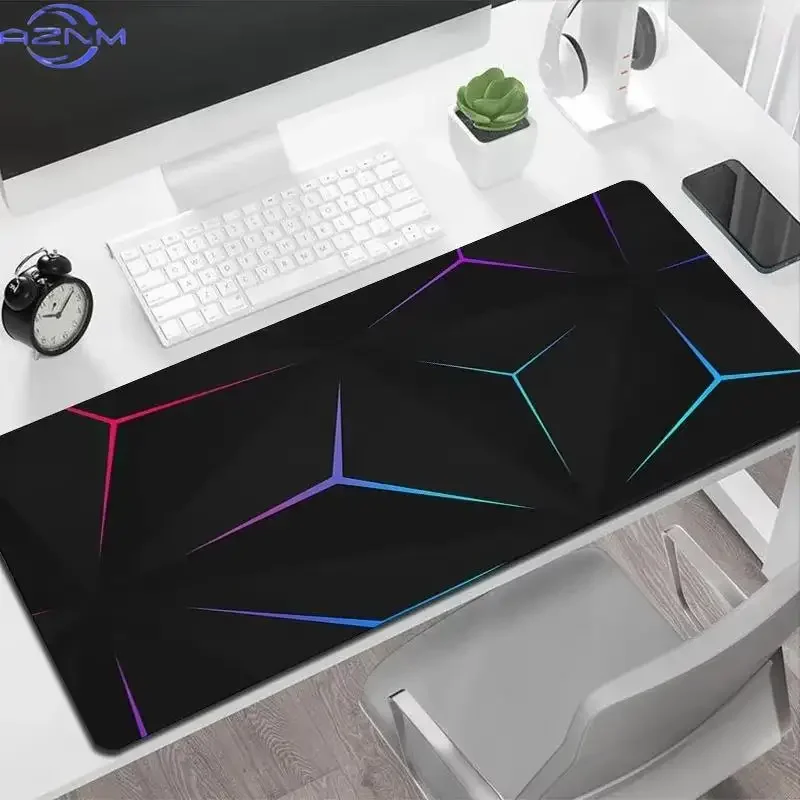 Geometric Art Large Gaming Mouse Pad Gamer Big Mouse Mat Computer Gaming Locking Edge MousePad Keyboard Desk Mice Pads