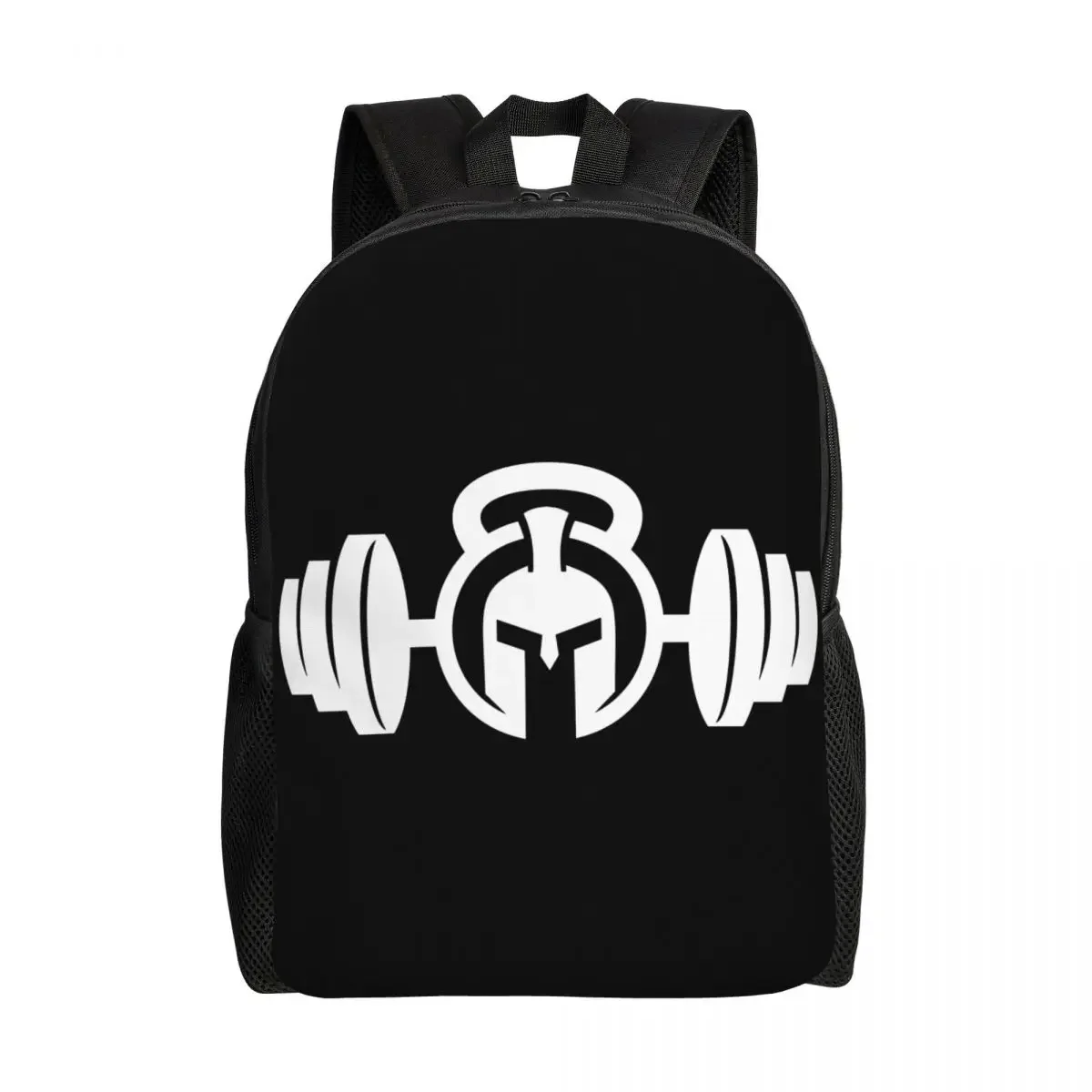 Custom Spartan Gym Logo Backpacks Women Men School College Students Bookbag Fits 15 Inch Laptop Bodybuilding Fitness Muscle Bags