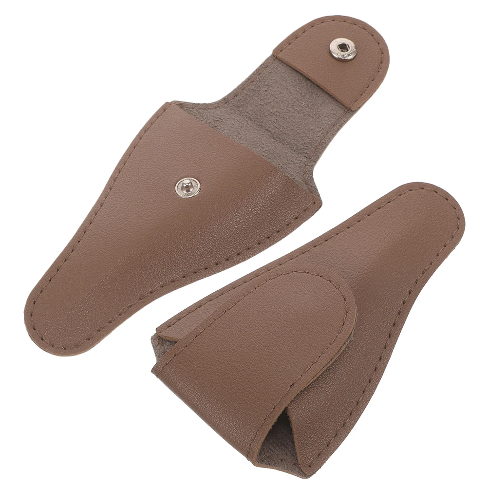 

2 шт., ножницы для ногтей, чехол из искусственной кожи, чехол для ножниц для кутикулы, держатель для инструментов для маникюра и педикюра, чехол для хранения