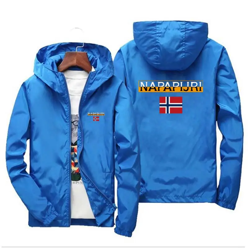 Windproof Outdoor Camping Jacket Spring and Autumn New Men\'s Breathable Waterproof Hoodie Windbreaker Outdoor Sports Jacket