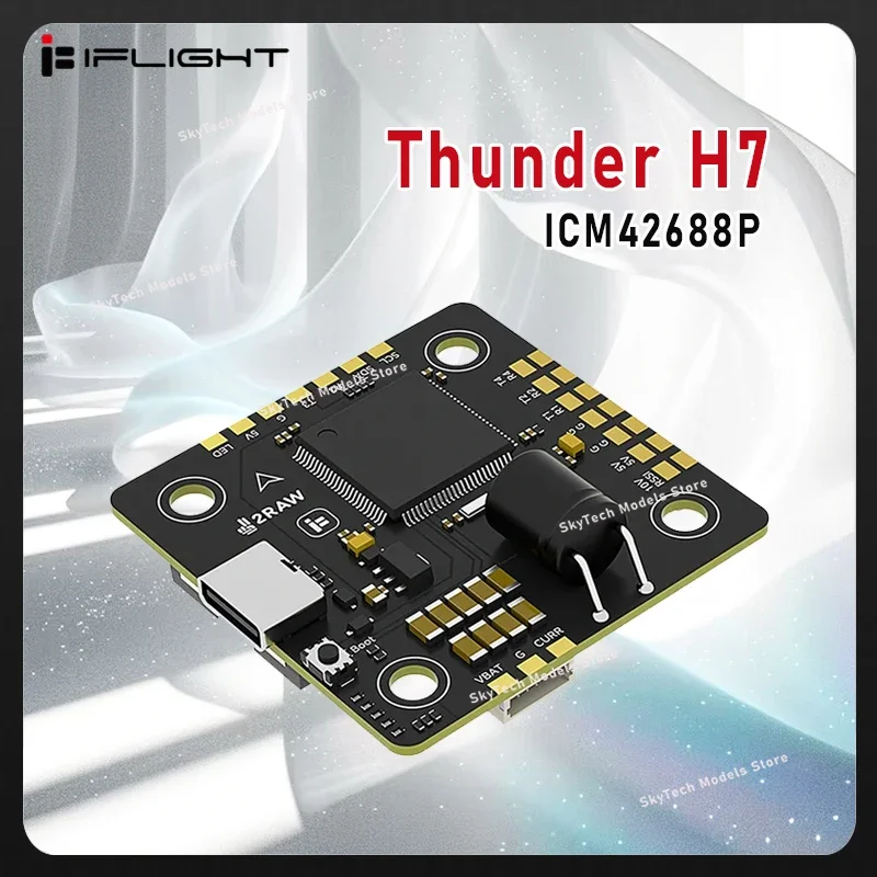 

Контроллер полета iFlight Thunder H7 ICM42688P Барометр Blackbox 512 МБ BEC 5 В 1,5 А/10 В 1,5 А 30,5 мм/ φ4 мм для RC FPV Drone