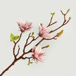1 PCS 72cm Artificial Magnolia Silk Flower Branch Home Decor Table Room Decoration Gift F815