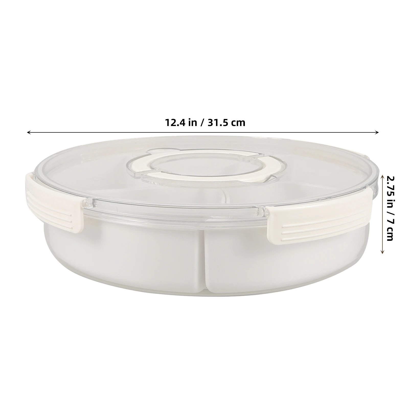 

Creative Lidded Snack Platter Compartment Nut Box Peanut Candies Storage Case For Party Fruit Dried Fruit Serving Tray Reusable